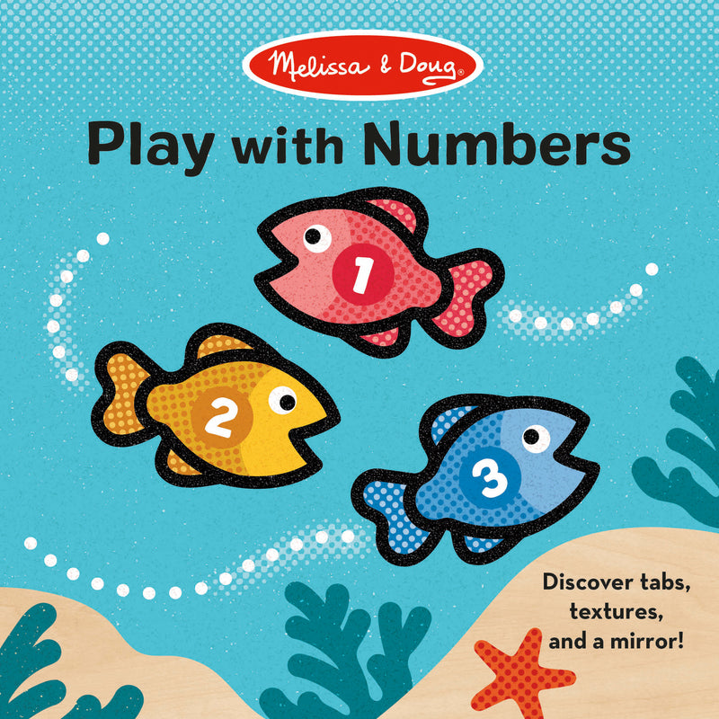 Melissa & Doug: Play with Numbers: Discover tabs, textures, and a mirror!