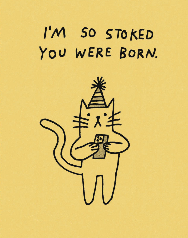 Humor Us Greeting Cards: Birthday - I'm So Stoked You Were Born (Pack of 6)