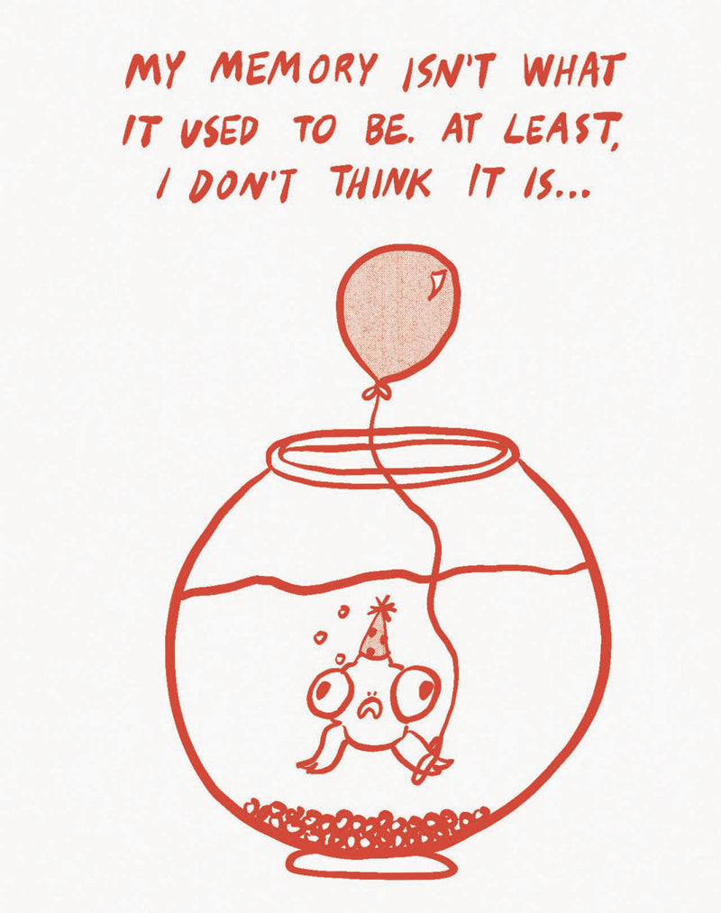 Humor Us Greeting Cards: Birthday - My Memory Isn't What It Used to Be (Pack of 6)