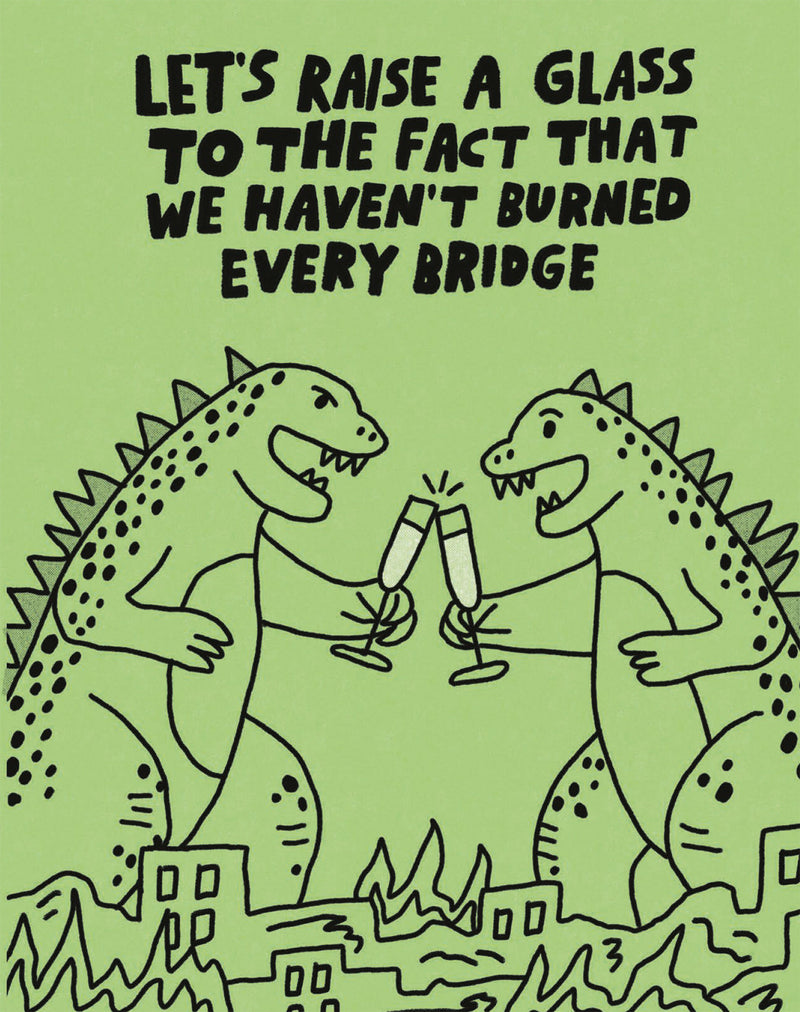 Humor Us Greeting Cards: Friendship - Let's Raise a Glass (Pack of 6)