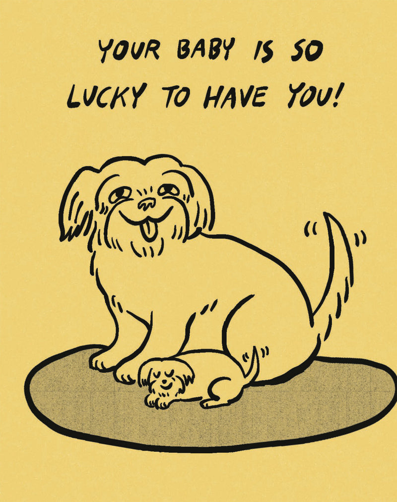 Humor Us Greeting Cards: Baby - Your Baby Is So Lucky to Have You (Pack of 6)