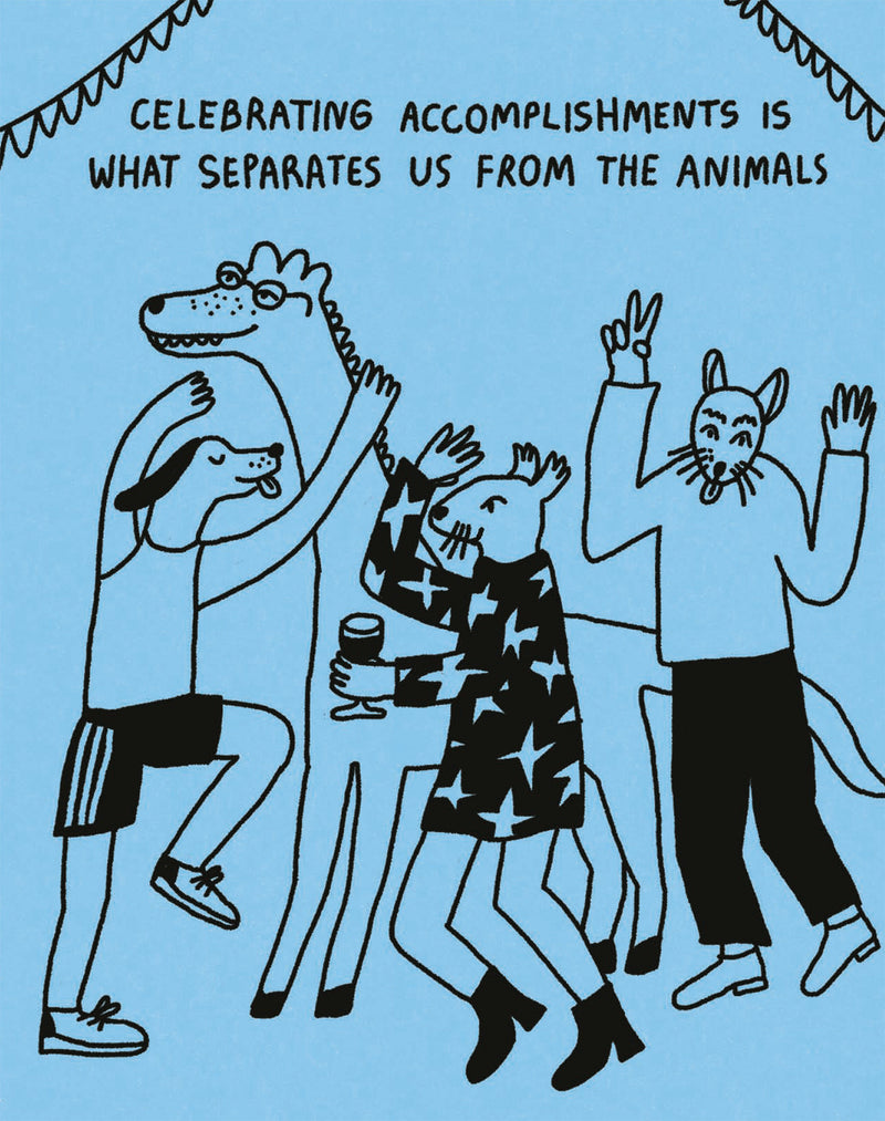 Humor Us Greeting Cards: Congratulations - Celebrating Accomplishments Is What Separates Us (Pack of 6)