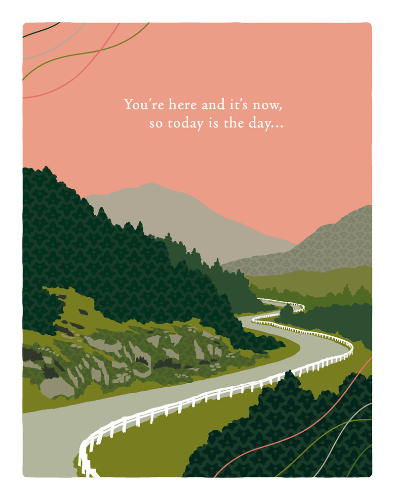 Positively Green Greeting Cards: Birthday - You're Here and It's Now (Pack of 6)