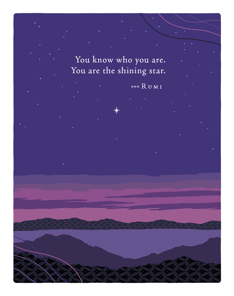 Positively Green Greeting Cards: Encouragement - Shine Your Own Light (Pack of 6)