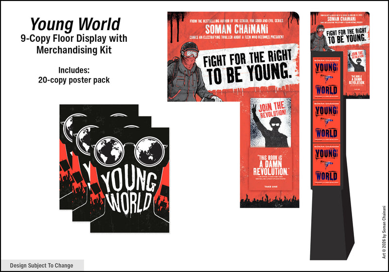Young World 9-Copy Floor Display with Posters