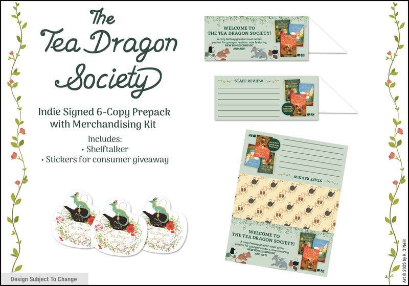 The Tea Dragon Society Indie Signed 6-Copy Prepack with Merchandising Kit