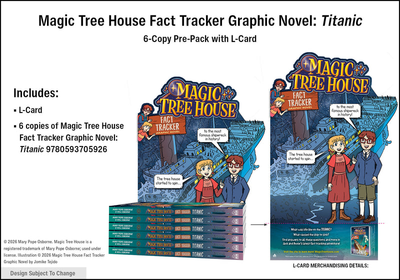 Magic Tree House Fact Tracker Graphic Novel: Titanic 6-Copy Pre-Pack with L-Card