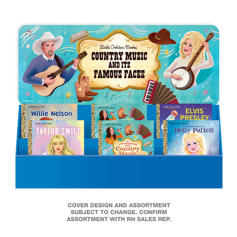 Little Golden Book Country Music Round-Up 18-Copy Counter Display