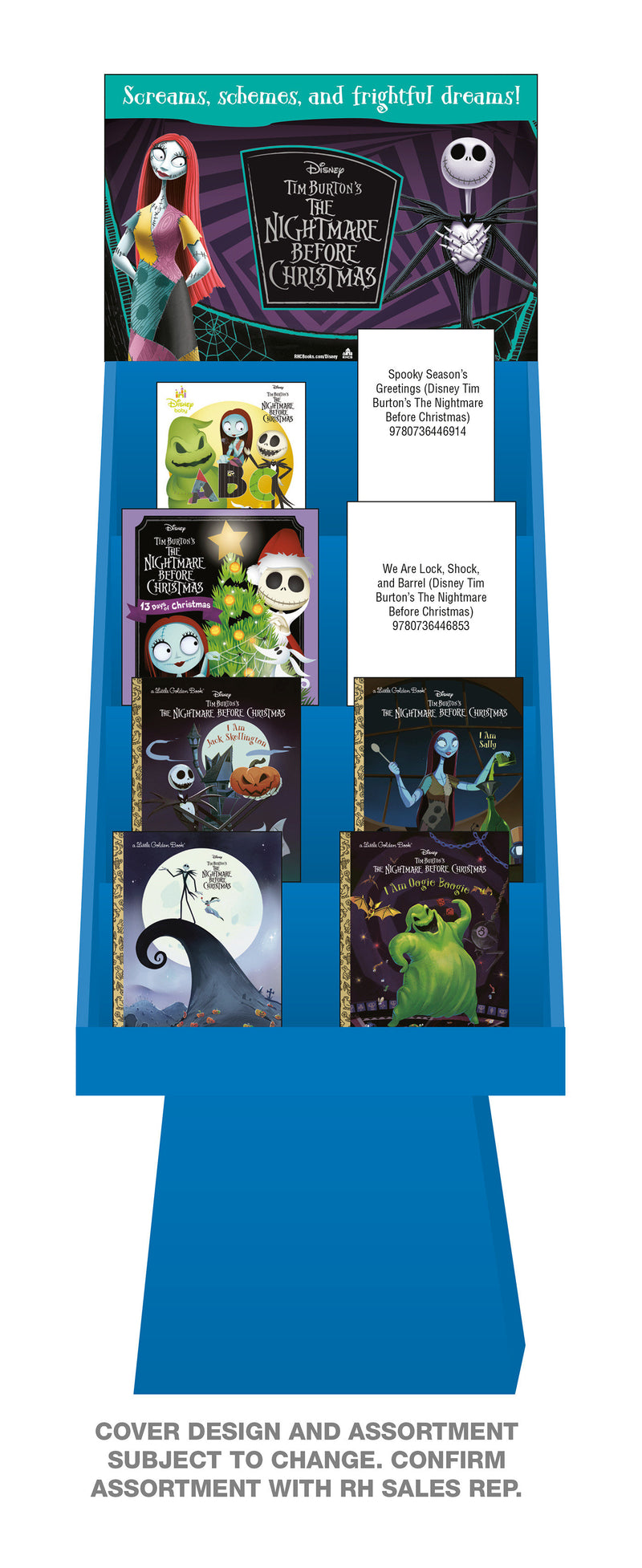 Disney Tim Burton's Nightmare Before Christmas 36-Copy Multiformat Display Fall