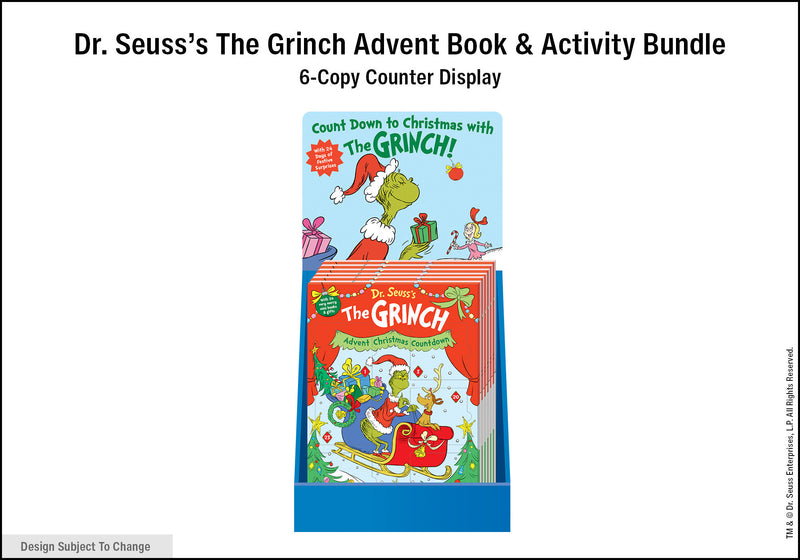 Dr. Seuss The Grinch Advent Book & Activity Bundle 6-Copy Counter Display Fall