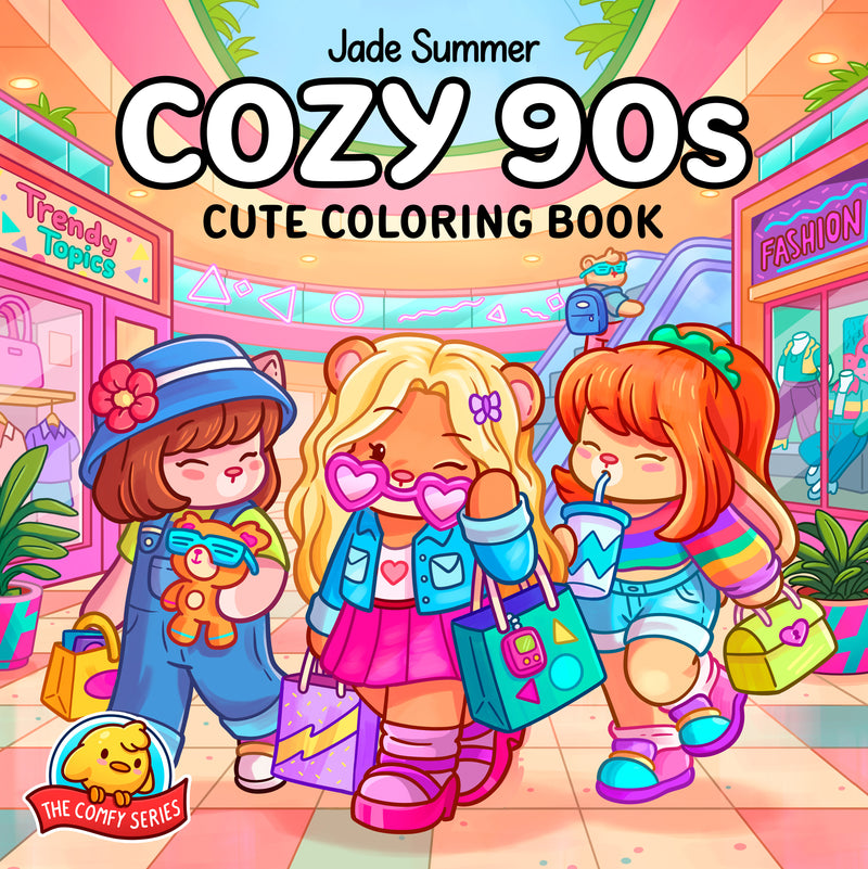 Cozy 90s: Cute Coloring Book