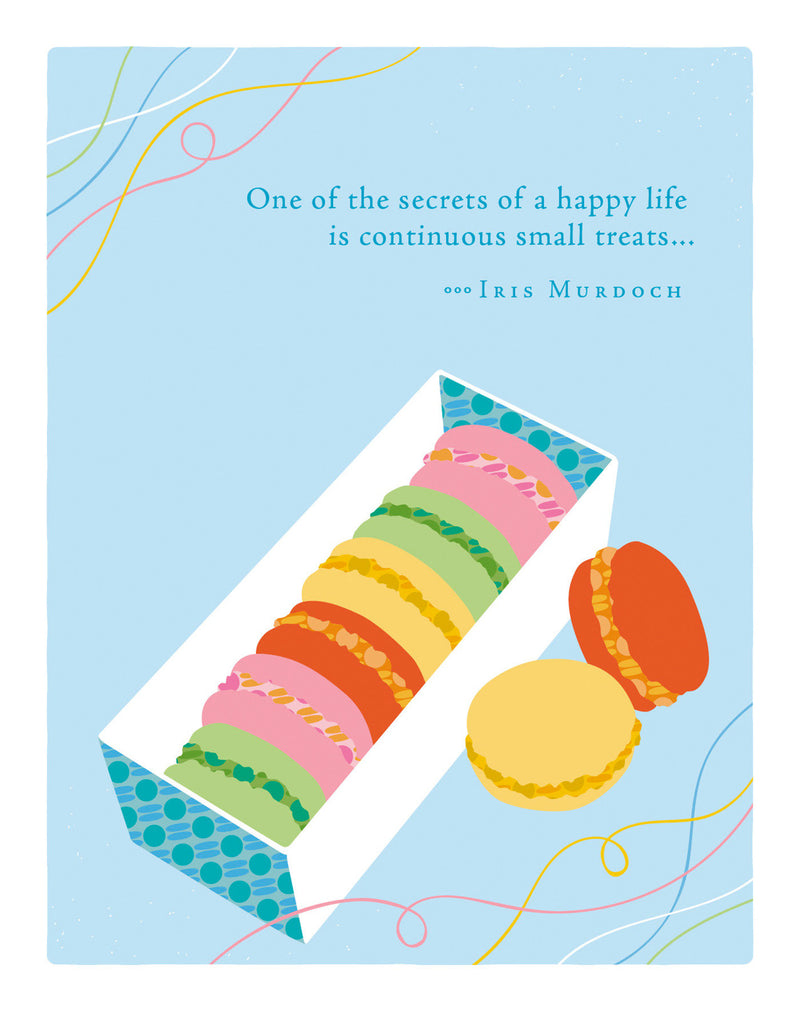 Positively Green Greeting Cards: Birthday - One of the secrets of a happy life (Pack of 6)