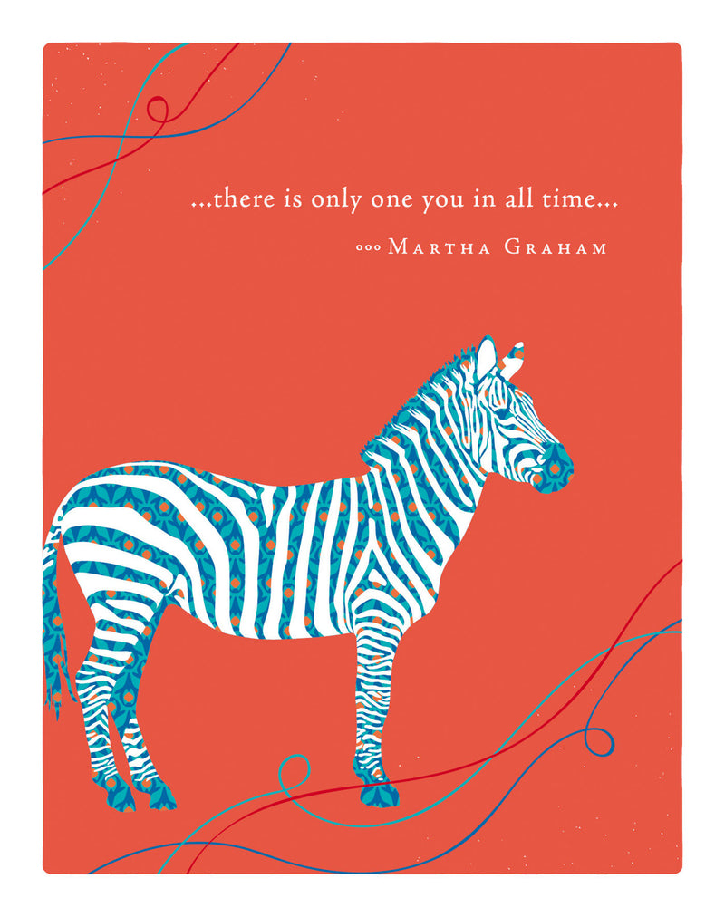 Positively Green Greeting Cards: Birthday - There is only one you in all time (Pack of 6)
