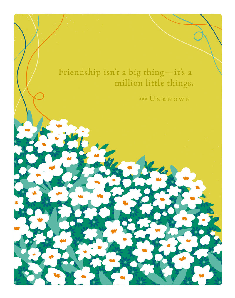 Positively Green Greeting Cards: Friendship - Friendship Isn't a Big Thing (Pack of 6)