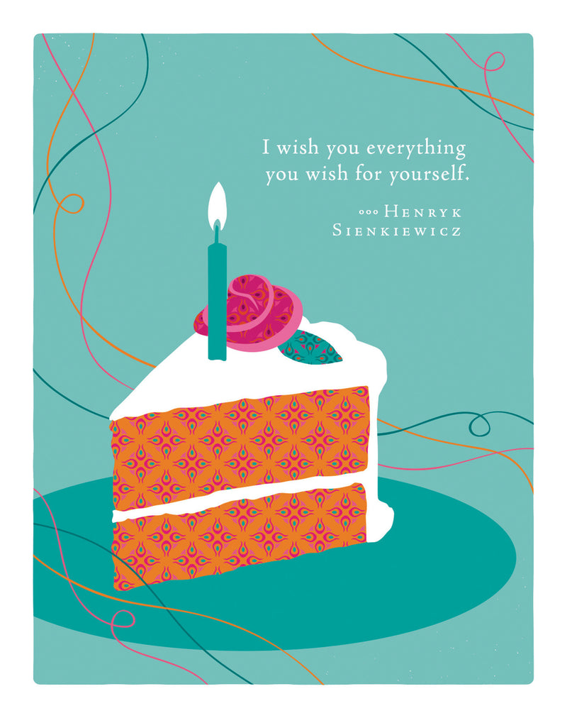 Positively Green Greeting Cards: Birthday - I Wish You Everything You Wish For Yourself (Pack of 6)
