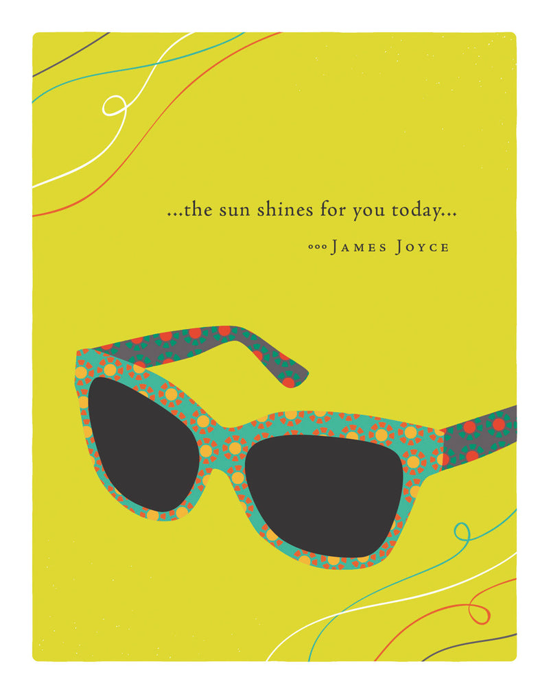 Positively Green Greeting Cards: Birthday - The sun shines for you today (Pack of 6)