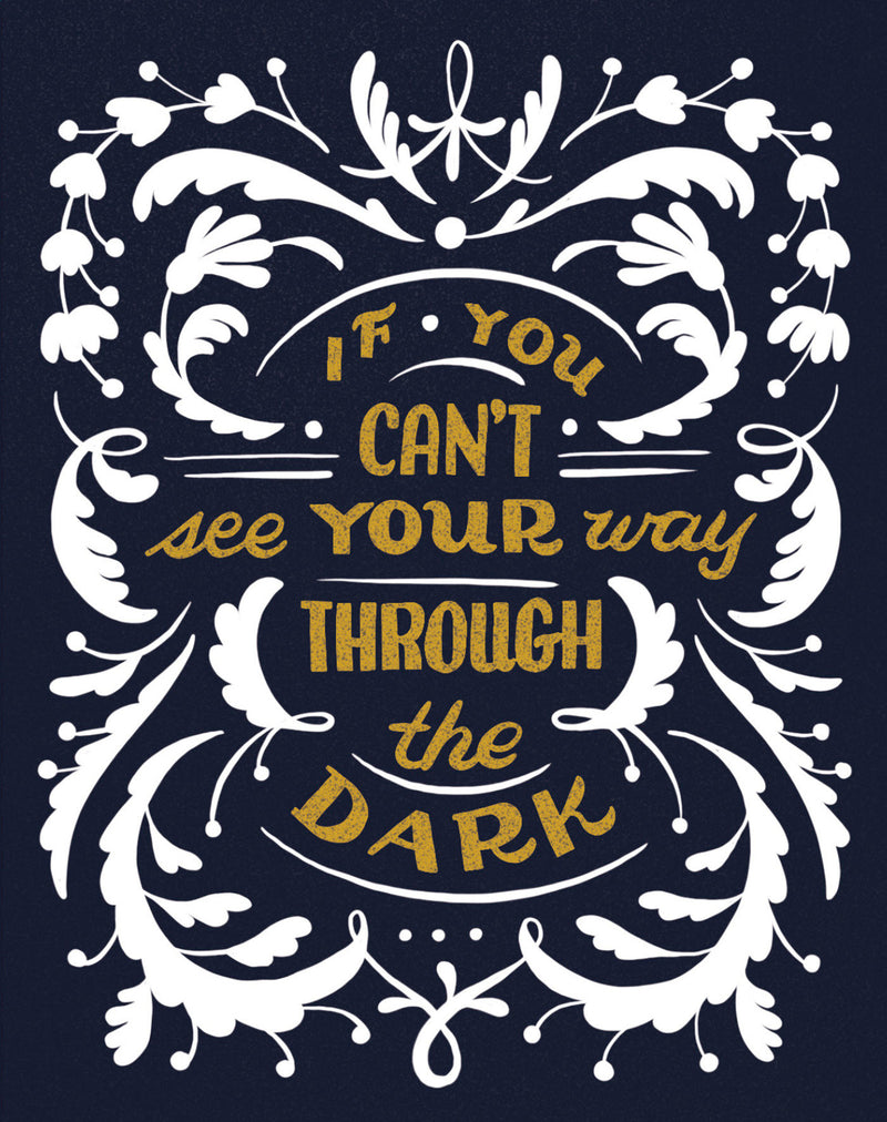 Love Muchly Greeting Cards: Encouragement - If you can't see your way through (Pack of 6)