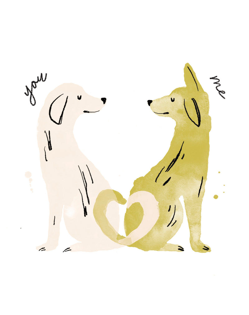 Love Muchly Greeting Cards: Love - You (circle) me (circle) us (Pack of 6)
