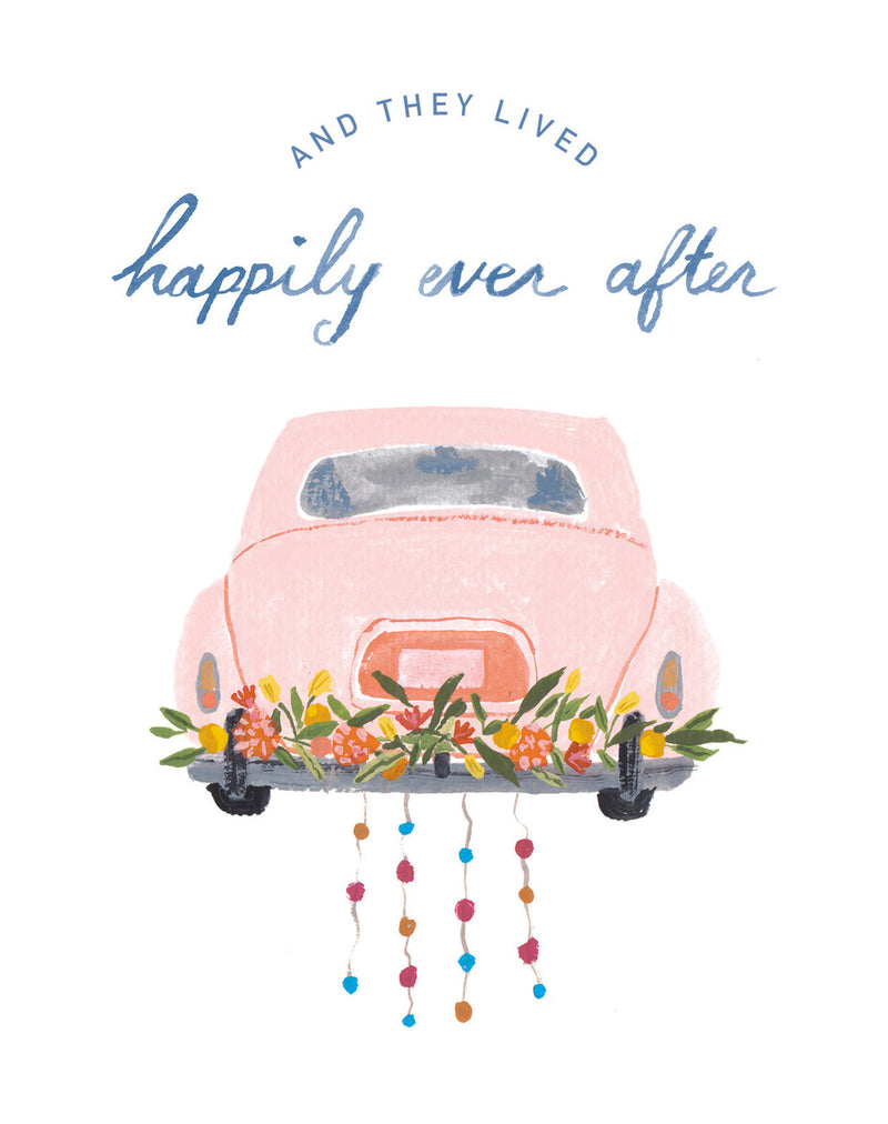 Love Muchly Greeting Cards: Wedding - And They Lived Happily Ever After (Pack of 6)