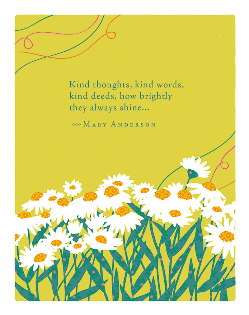 Positively Green Greeting Cards: Appreciation - Kind thoughts, kind words, kind deeds (Pack of 6)