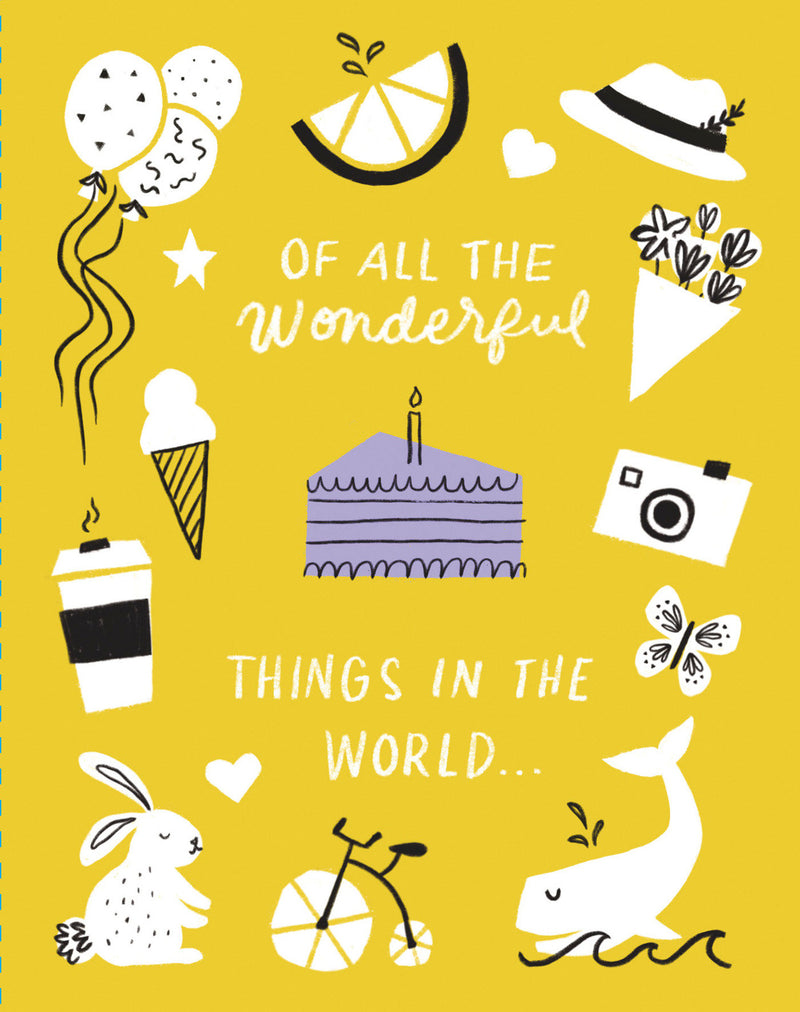 Love Muchly Greeting Cards: Birthday - Of all the wonderful things in the (Pack of 6)