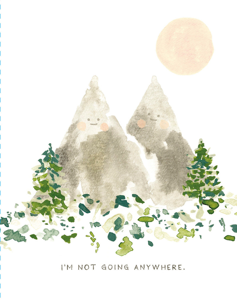 Love Muchly Greeting Cards: Tough Times - I'm not going anywhere (Pack of 6)