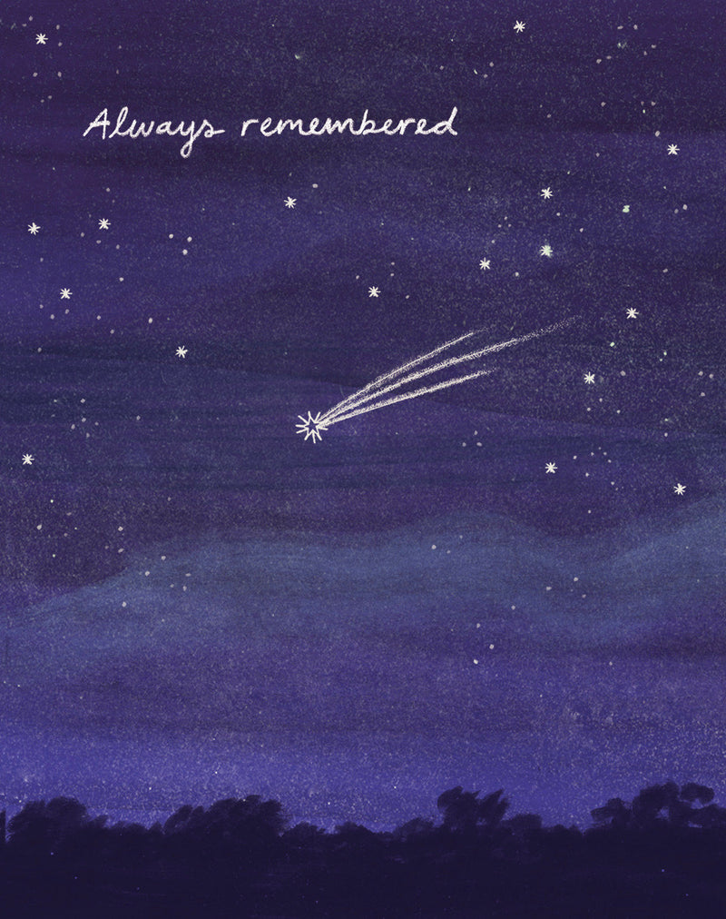 Love Muchly Greeting Cards: Sympathy - Always remembered (Pack of 6)