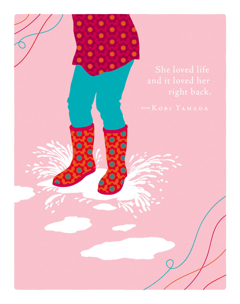 Positively Green Greeting Cards: Birthday - She Loved Life and It Loved Her Right Back (Pack of 6)
