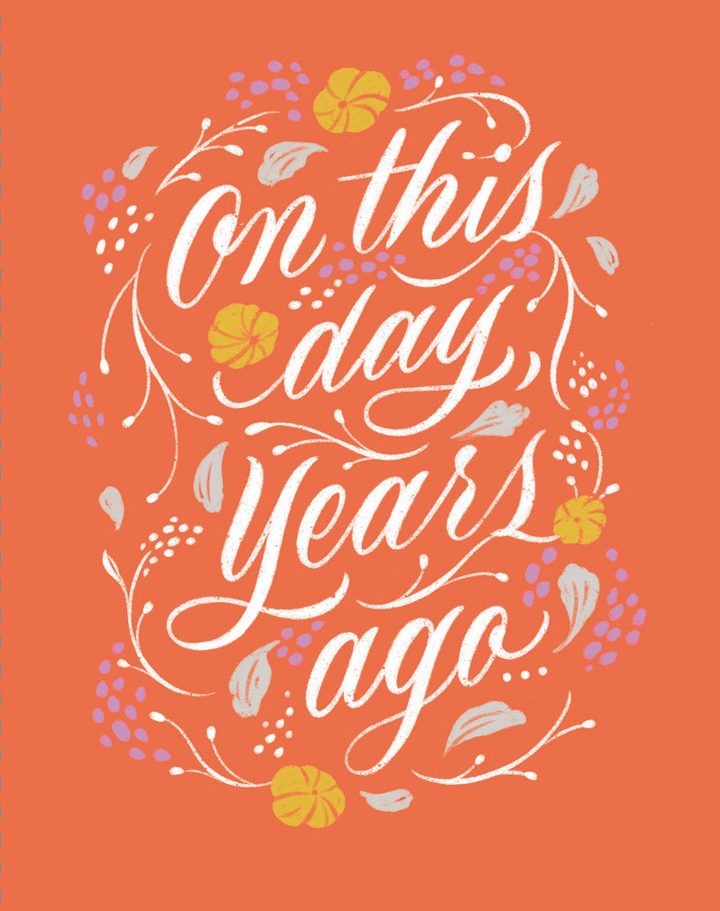 Love Muchly Greeting Cards: Birthday - On this day, years ago (Pack of 6)