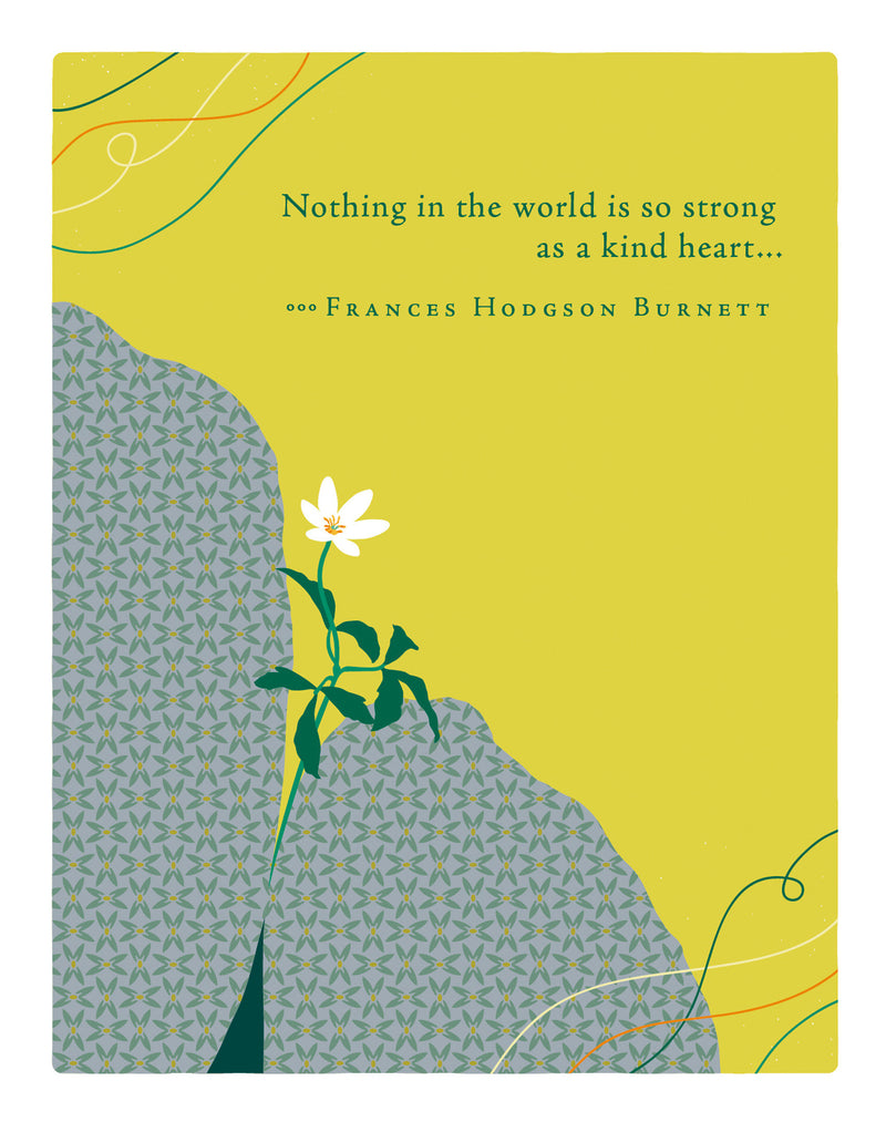 Positively Green Greeting Cards: Thank You - Nothing in the world is so strong (Pack of 6)