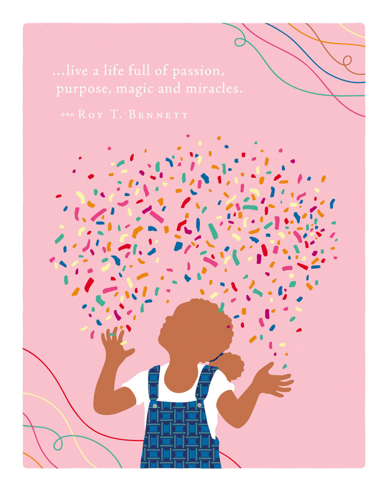 Positively Green Greeting Cards: Birthday - Live a life full of passion, purpose... (Pack of 6)