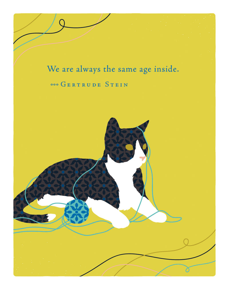 Positively Green Greeting Cards: Birthday - We are always the same age inside (Pack of 6)