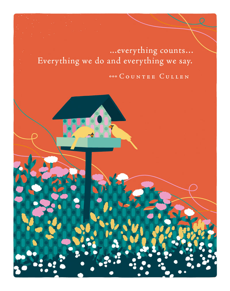 Positively Green Greeting Cards: Thank You -...everything counts... (Pack of 6)