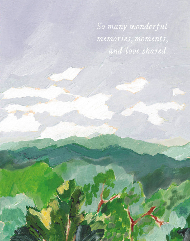 Love Muchly Greeting Cards: Sympathy - So many wonderful memories moments (Pack of 6)