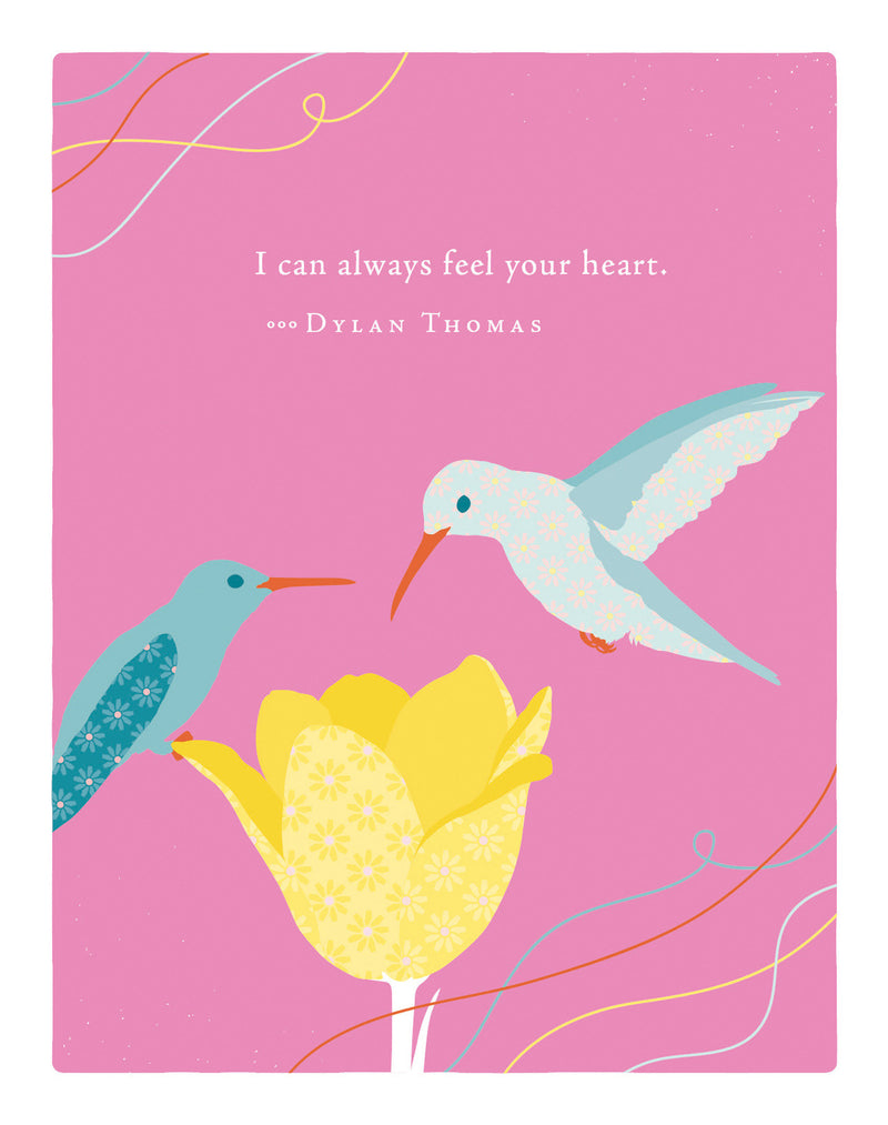 Positively Green Greeting Cards: Mother's Day - I can always feel your heart (Pack of 6)