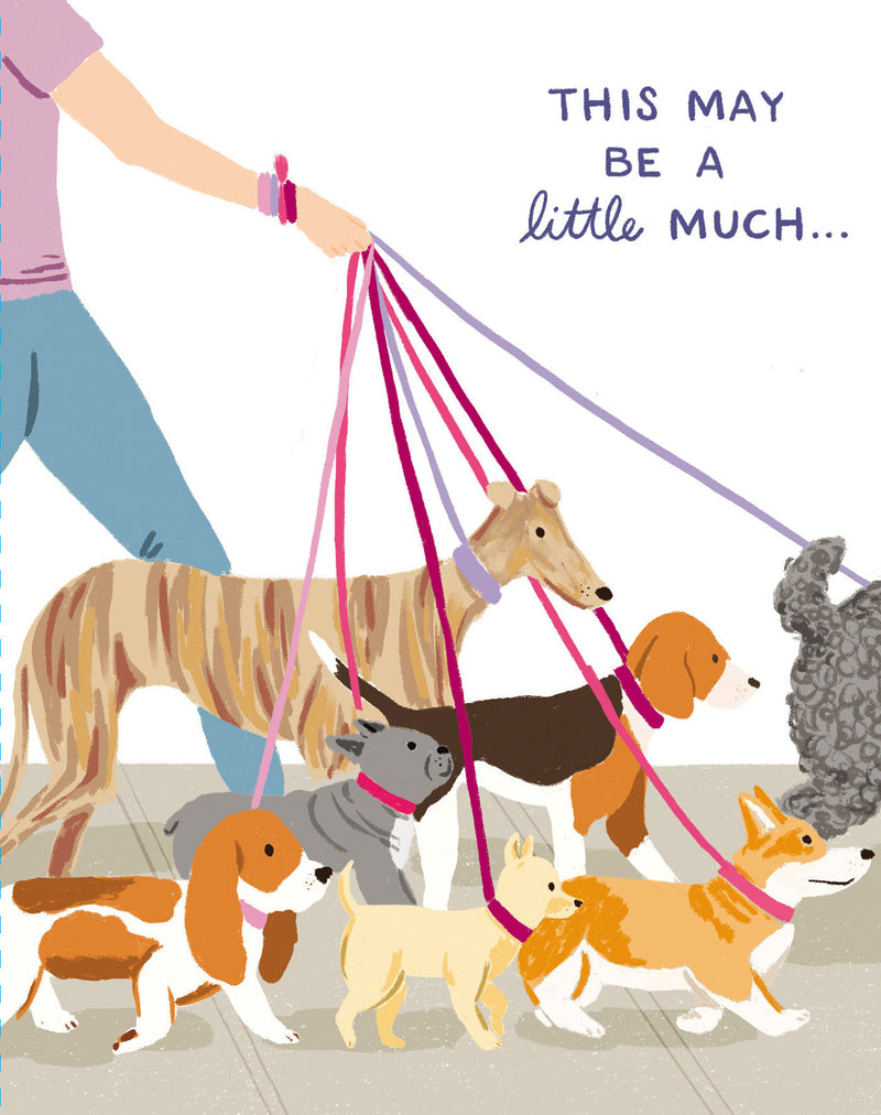 Love Muchly Greeting Cards: Thank You - This may be a little much (Pack of 6)