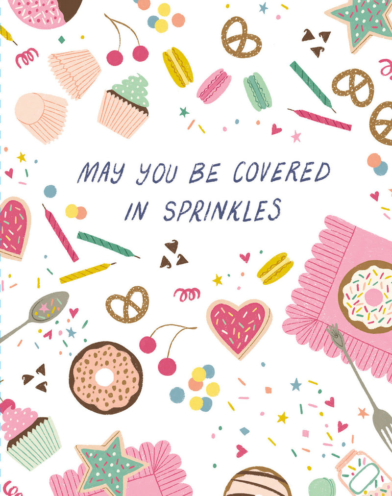 Love Muchly Greeting Cards: Birthday - May you be covered in sprinkles (Pack of 6)