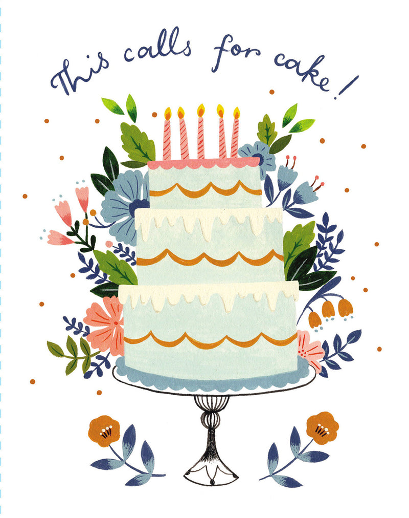 Love Muchly Greeting Cards: Birthday - This calls for cake (Pack of 6)