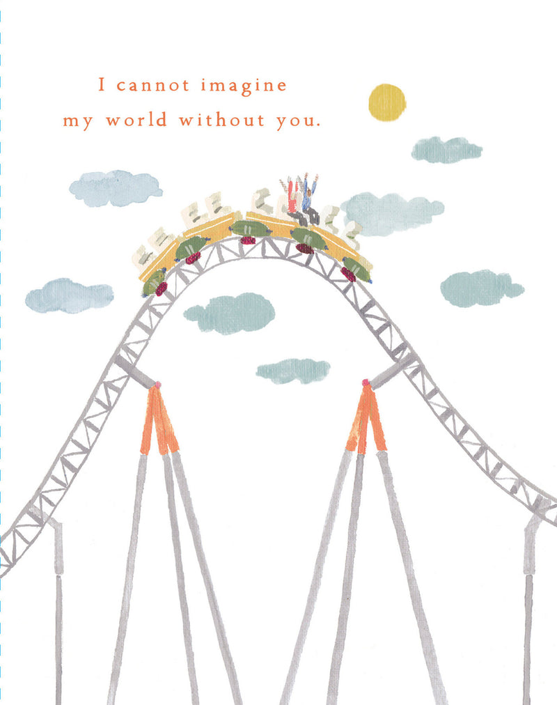 Love Muchly Greeting Cards: Friendship - I cannot imagine my world (Pack of 6)