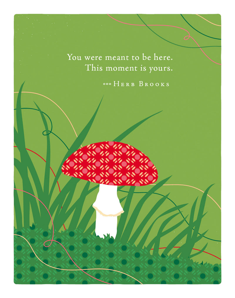 Positively Green Greeting Cards: Birthday - You were meant to be here. This moment (Pack of 6)