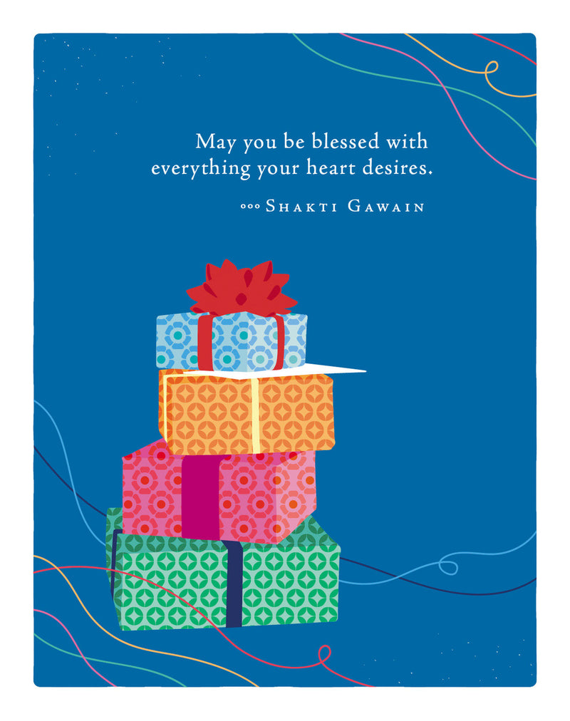 Positively Green Greeting Cards: Birthday - May you be blessed with everything your (Pack of 6)