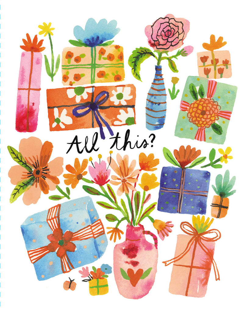 Love Muchly Greeting Cards: Birthday - All this? (Pack of 6)
