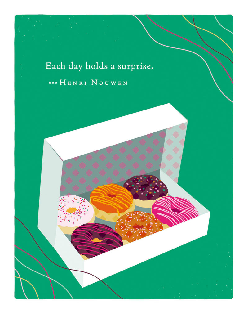 Positively Green Greeting Cards: Birthday - Each day holds a surprise (Pack of 6)