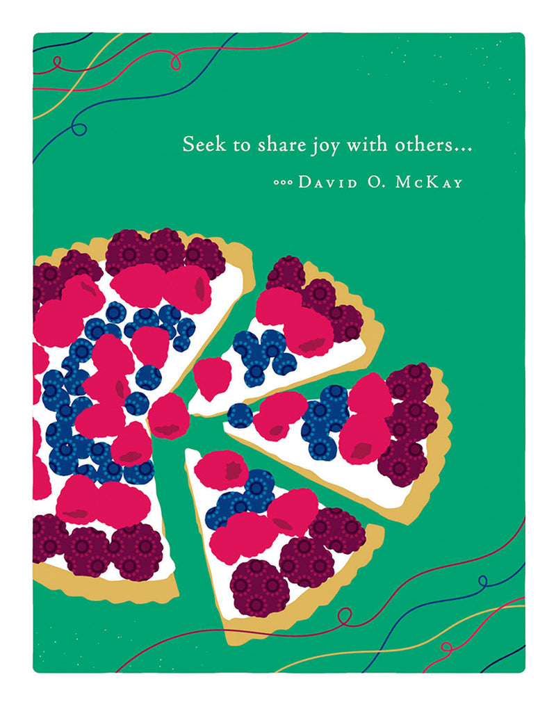 Positively Green Greeting Cards: Thank You - Seek to share joy with others (Pack of 6)