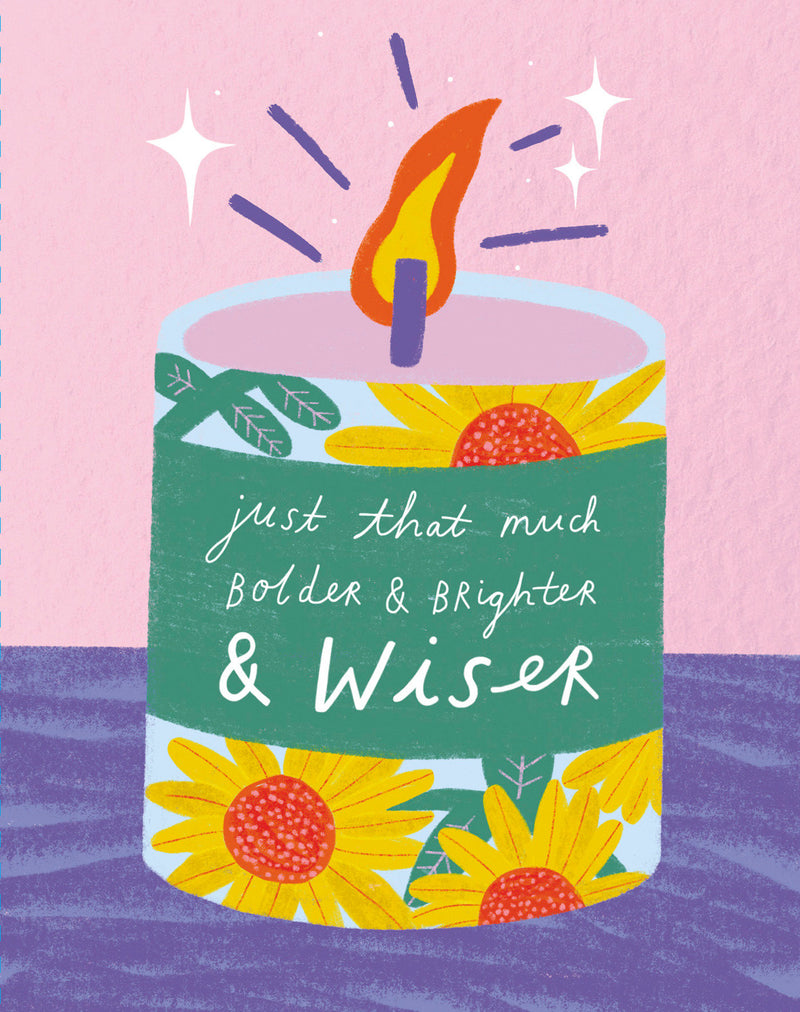 Love Muchly Greeting Cards: Birthday - Just that much bolder and brighter and (Pack of 6)