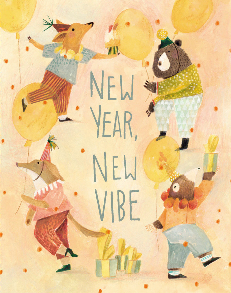 Love Muchly Greeting Cards: Birthday - New Year, new vibe (Pack of 6)