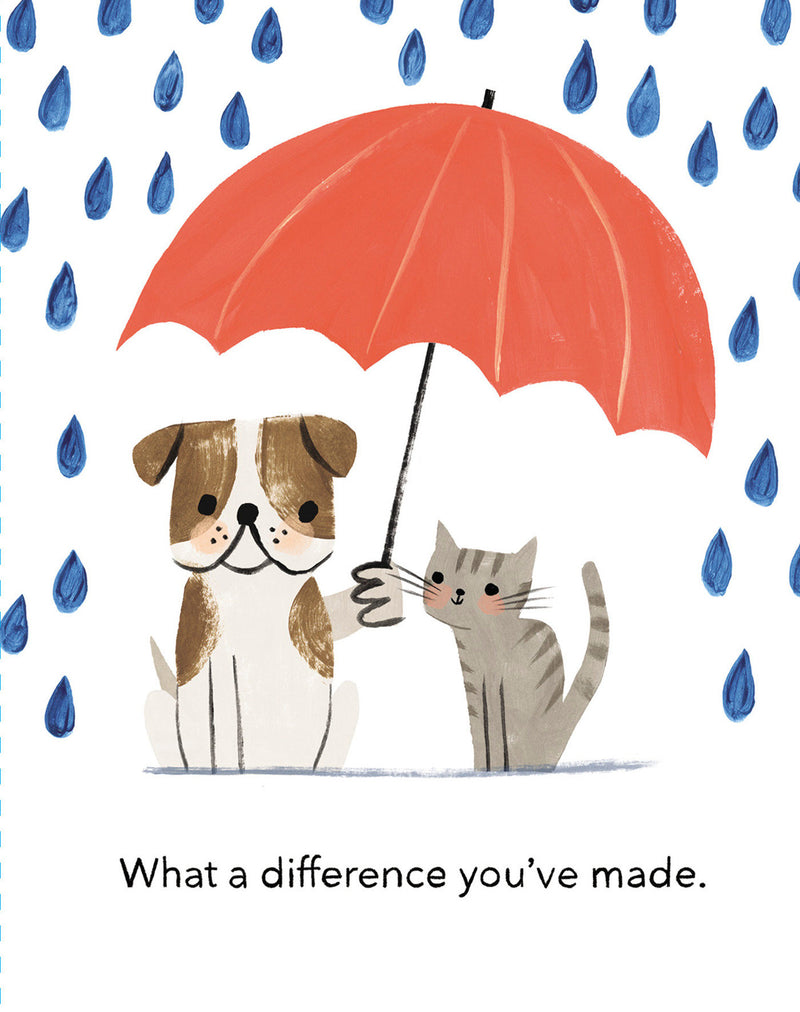 Love Muchly Greeting Cards: Thank You - What a difference you've made (Pack of 6)