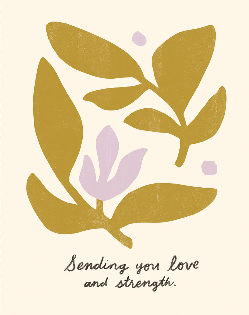 Love Muchly Greeting Cards: Get Well - Sending you love and strength (Pack of 6)