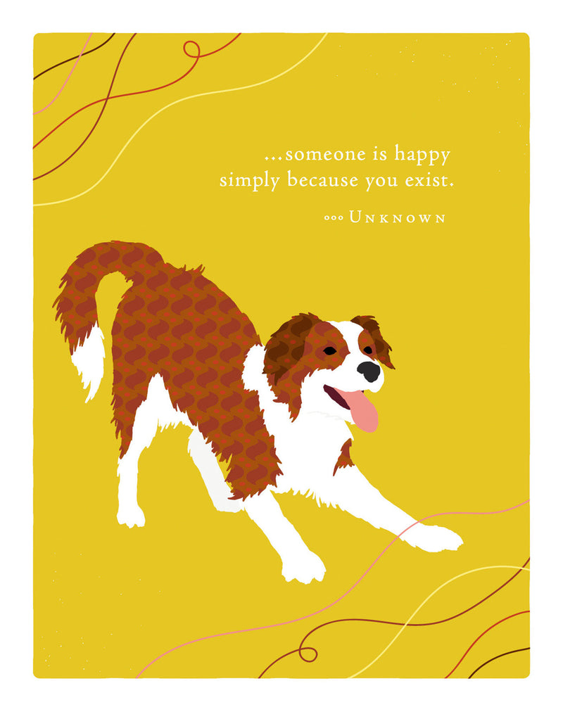 Positively Green Greeting Cards: Birthday - Someone is happy simpy because (Pack of 6)
