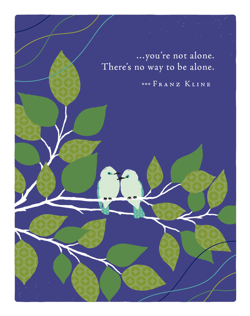 Positively Green Greeting Cards: Tough Times - You're not alone. There's no (Pack of 6)